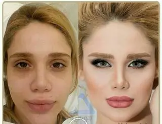 مدل ابرو عروس قبل و بعد