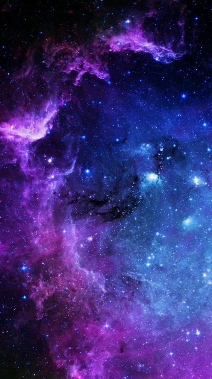 دانلود تصویر زمینه گلکسی آبی و بنفش با کیفیت بالا