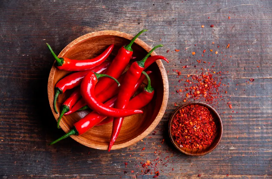 عکس ادویه ی خوشمزه و تند فلفل با کیفیت بالا