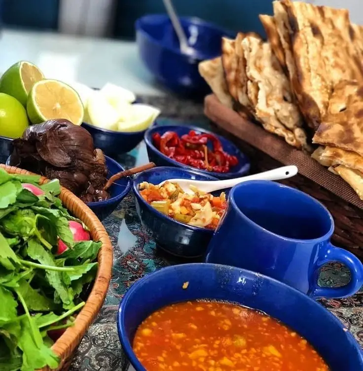 عکس غذای ایرانی آبگوشت