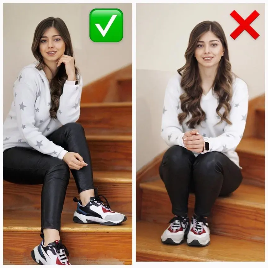 تکنیک ژست عکاسی روی پله ها