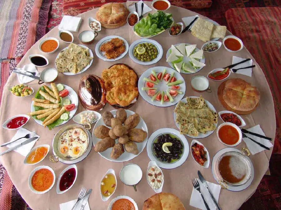 عکس صبحانه های سنتی ترکیه ایی