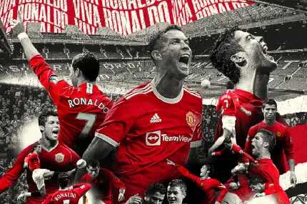 عکس رونالدو با جام در رئال مادرید