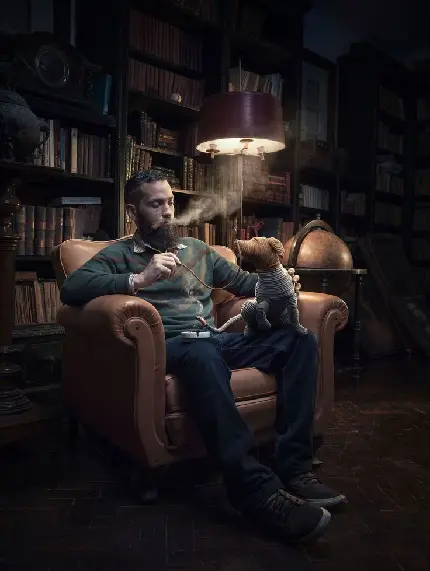 عکس سیگار در دست پسر طبیعی