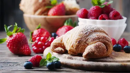 عکس و معرفی نان کروسان( Croissant)