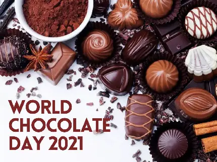 عکس نوشته روز جهانی شکلات