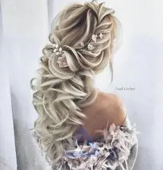 مدل موی باز ساده برای عروسی