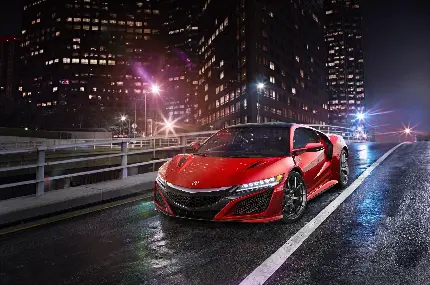 عکس خودرو آکورا NSX 2017 با رنگ قرمز