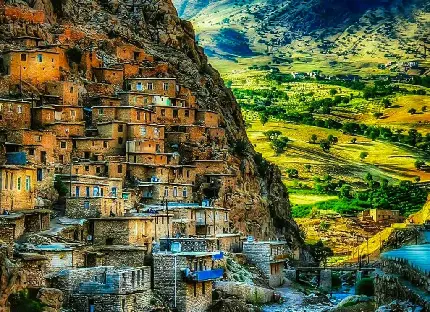 عکس خانه های پلکانی در کردستان