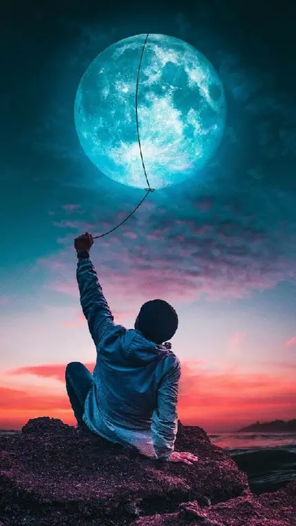 عکس فانتزی و زیبا از ماه برای پروفایل