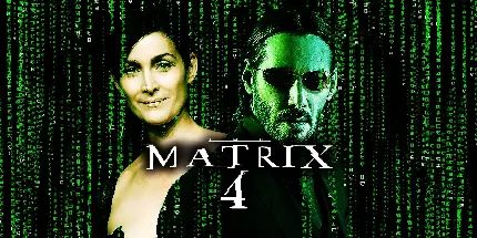 عکس کیانو ریوز و کری ان ماس در فیلم ماتریکس ۴