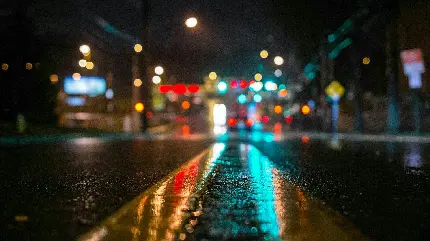دانلود عکس خیابان بارانی