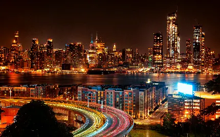 عکس شب های روشن منهتن در نیویورک