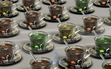 فنجان های چای که در رستوران استفاده می شوند
