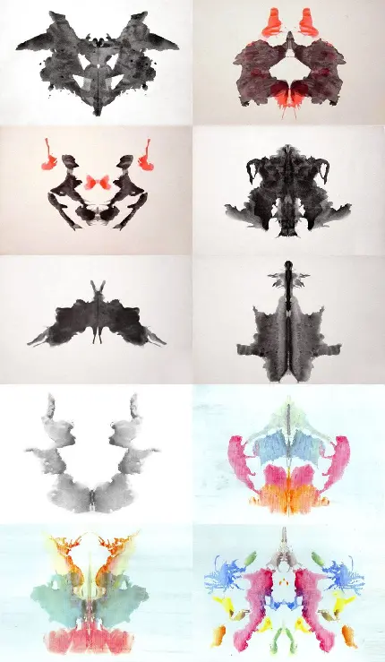 عکس و توضیحات تست لکه ی جوهر Inkblot