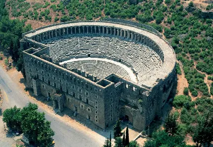 عکس شهر باستانی اسپندوس در آنتالیا
