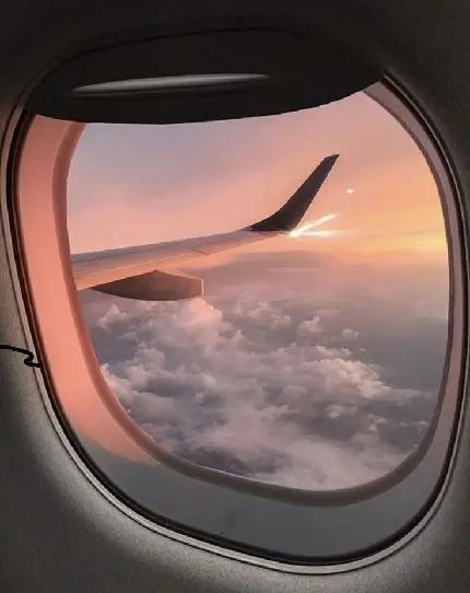 دانلود عکس پنجره هواپیما با کیفیت بالا