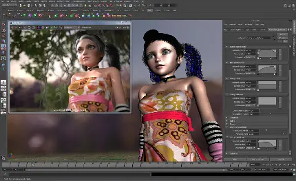 عکس محیط نرم افزار سه بعدی اتودسک مایا Autodesk Maya