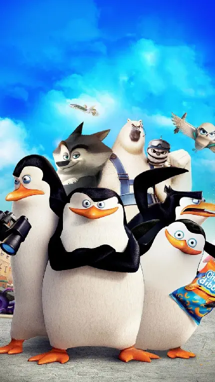 دانلود والپیپر انیمیشن پنگوئن های ماداگاسکار