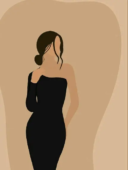 عکس مینیمال چهره دختر