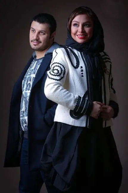 عکس جواد عزتی و همسرش مه لقا باقری 