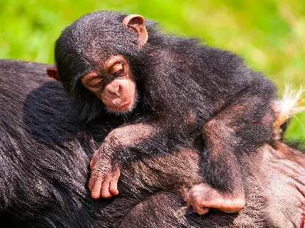 دانلود عکس بچه شامپانزه با کیفیت بالا