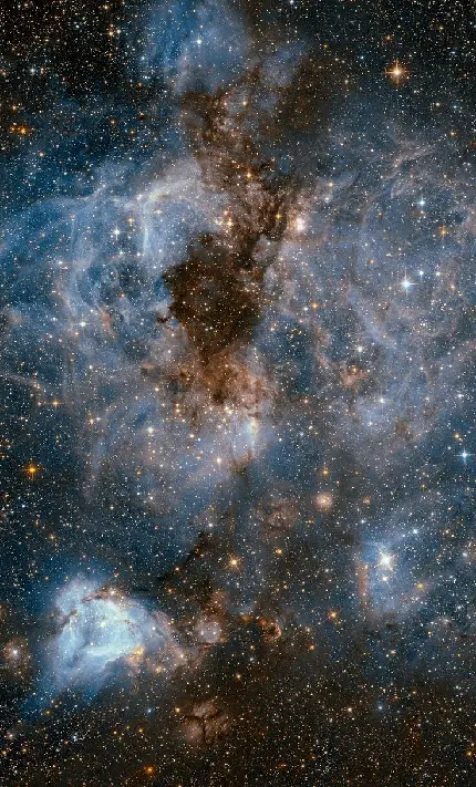 دانلود تصویر کهکشان آبی رنگ با کیفیت بالا