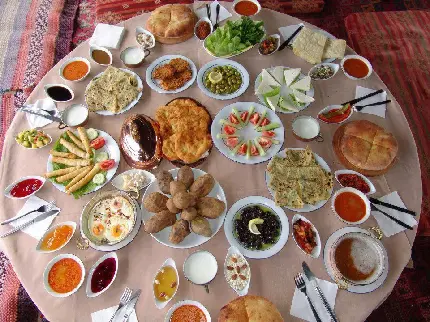 عکس صبحانه های سنتی ترکیه ایی
