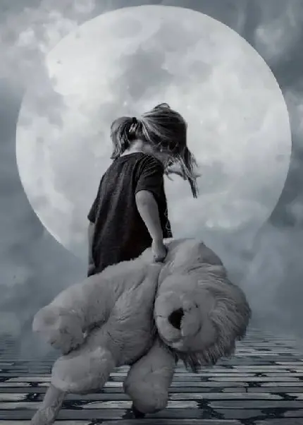 عکس سیاه سفید غمگین