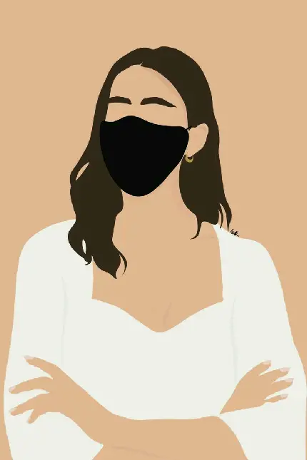 عکس مینیمال چهره دختر