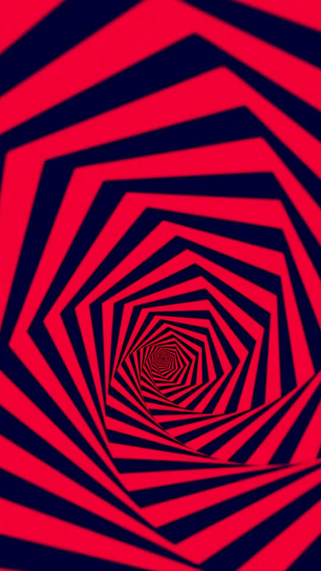 تصویر زمینه طرح مارپیچ قرمز برای آیفون 7