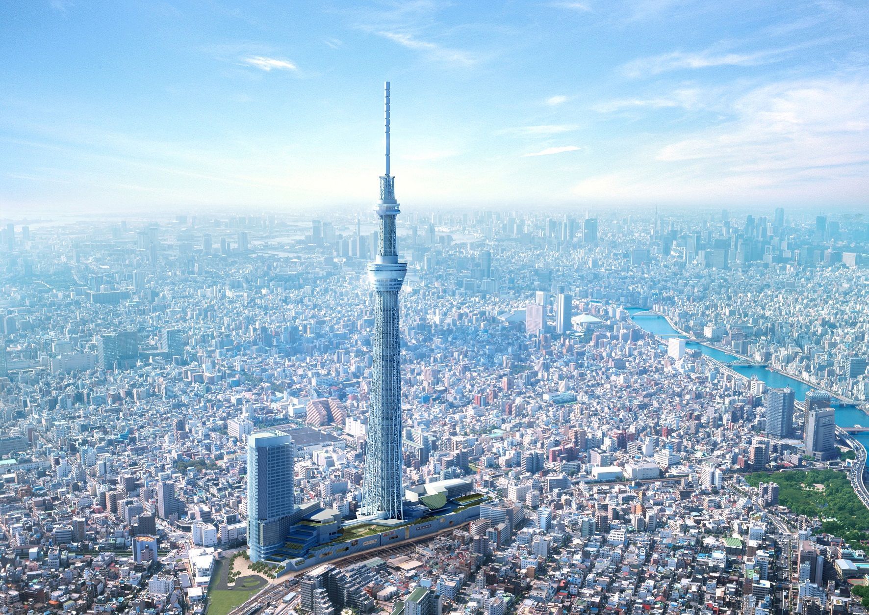 عکس برج مخابراتی توکیو اسکای‌ تری