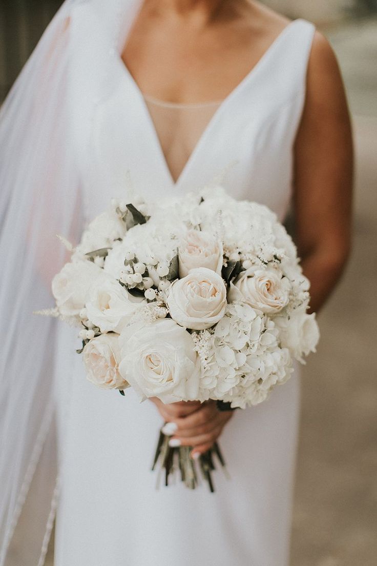 عکس و مدل دسته گل عروس سفید