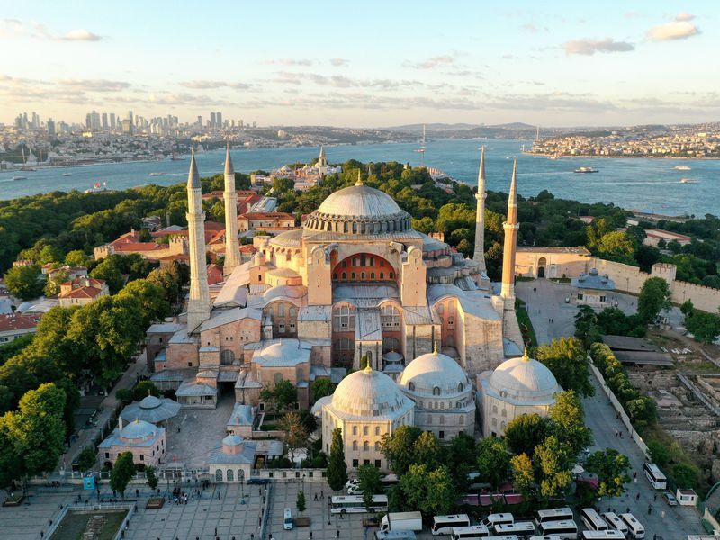 عکس مسجد ایاصوفیه در استانبول