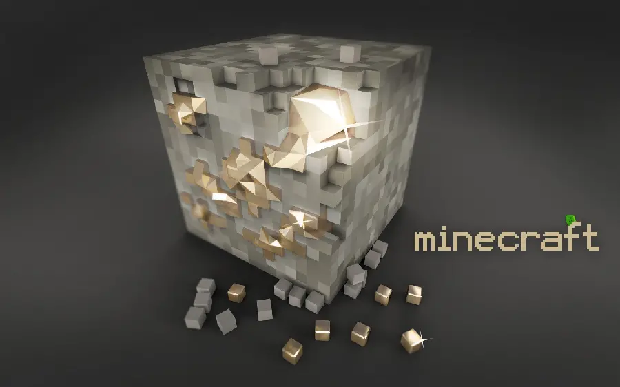 تصویر قشنگ بلوک الماس Minecraft با کیفیت Ultra HD