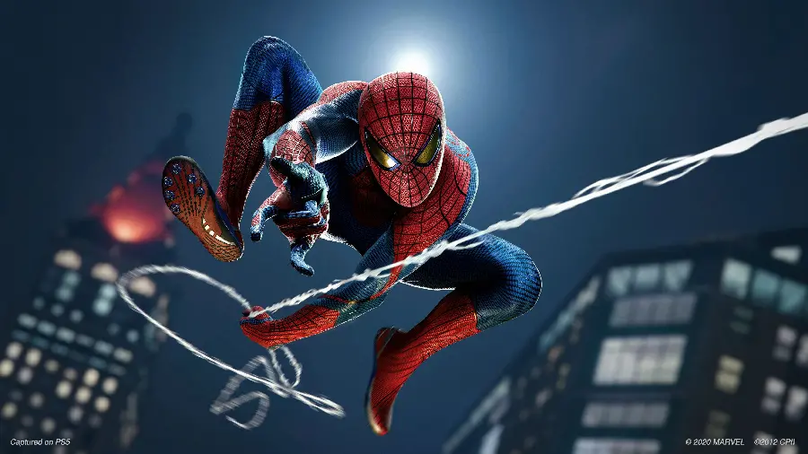 والپیپر زمینه اسپایدرمن Spider Man ریمستر با کیفیت 4K