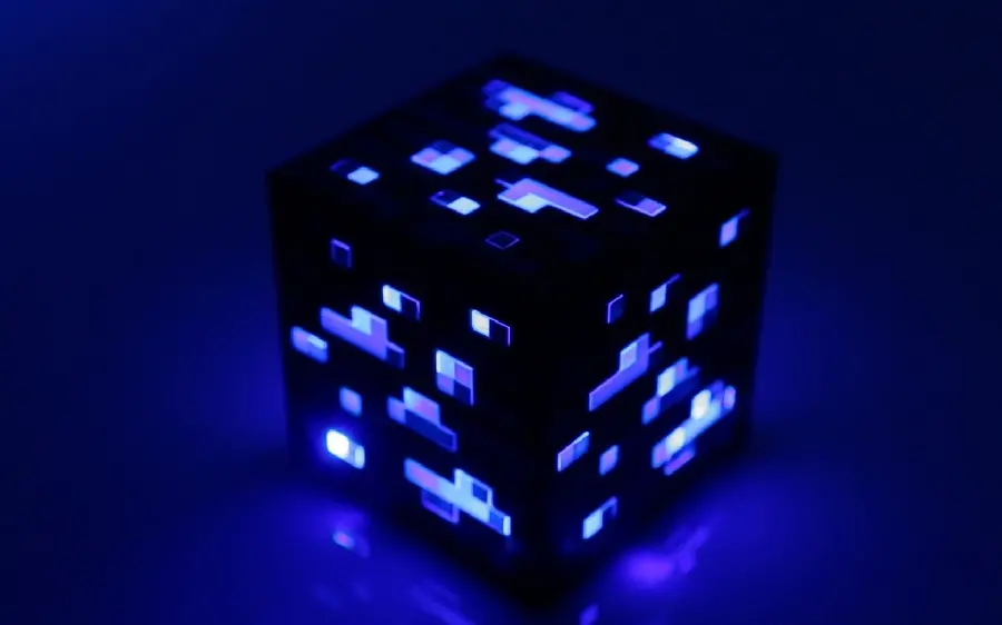 عکس تماشایی بلوک الماس Minecraft با کیفیت بالا