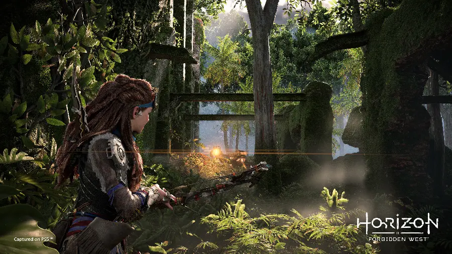 عکس گیم پلی جذاب بازی Horizon Forbidden West با شخصیت الوی