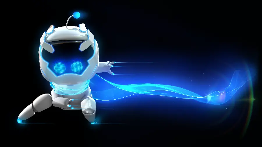 تصویر سیاه و خیره کننده بازی Astro Bot با کیفیت 5K
