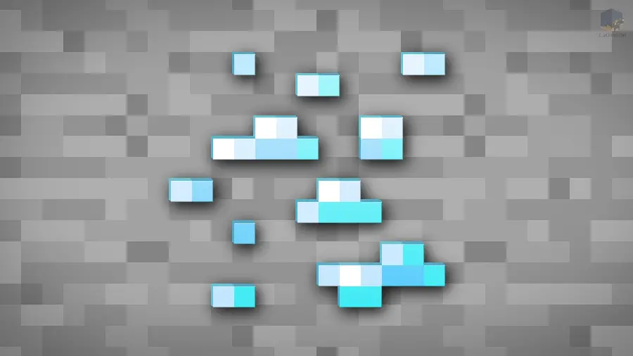 عکس مینیمال بلوک الماس Minecraft با کیفیت بالا