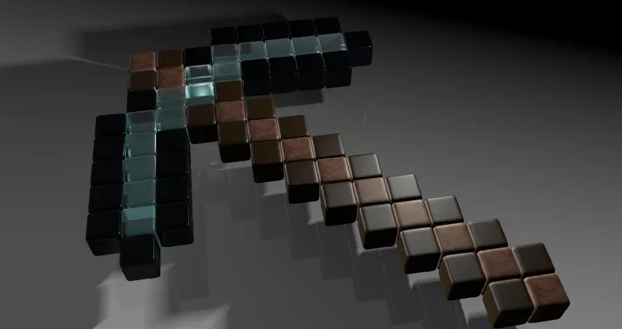 عکس حیرت انگیز بلوک الماس Minecraft با کیفیت بالا