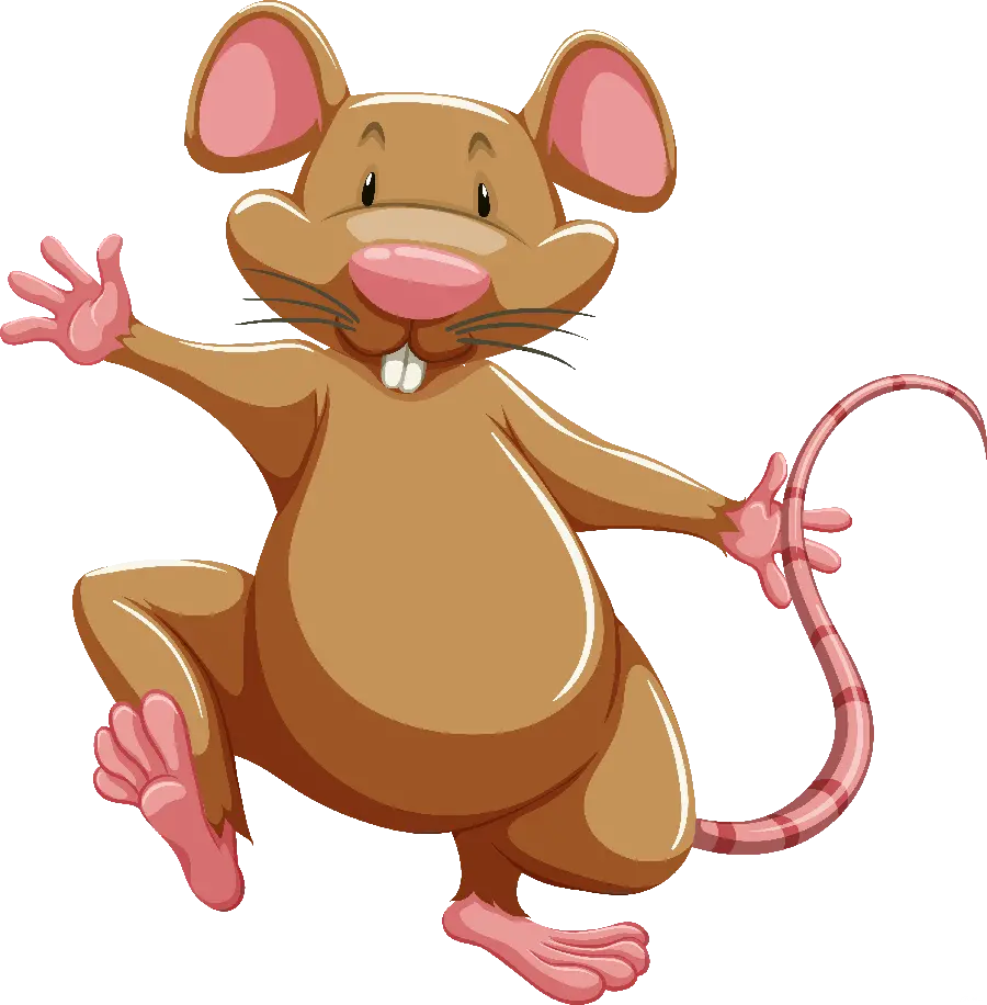فایل PNG موش کارتونی با پس‌زمینه شفاف