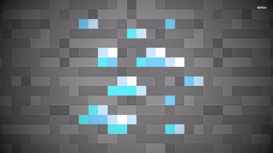 تصویر دلچسب بلوک الماس Minecraft با کیفیت 4K