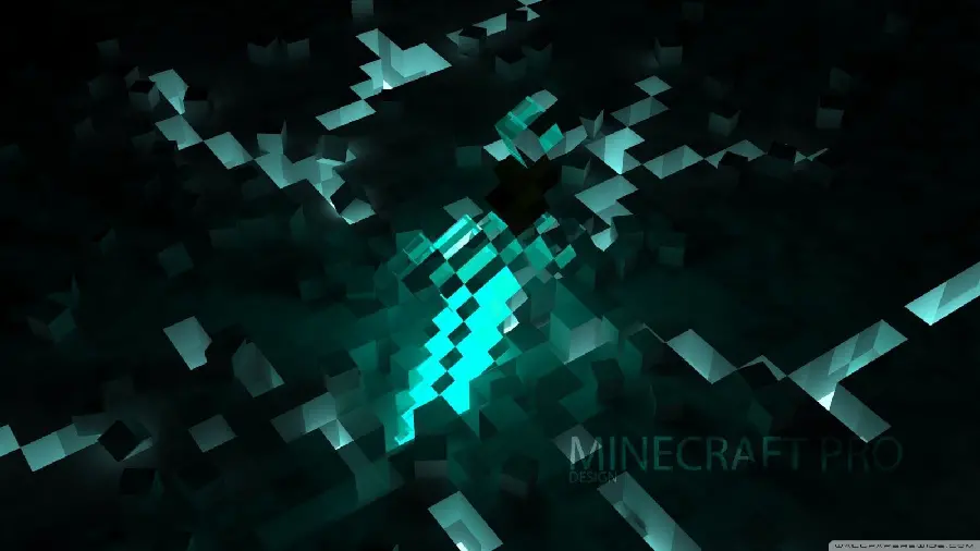 عکس دلپذیر بلوک الماس Minecraft با کیفیت فول اچ دی