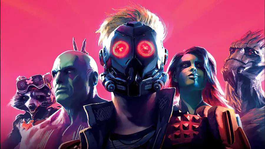والپیپر بازی Marvel's Guardians of the Galaxy با شخصیت‌های استار لرد و گروت