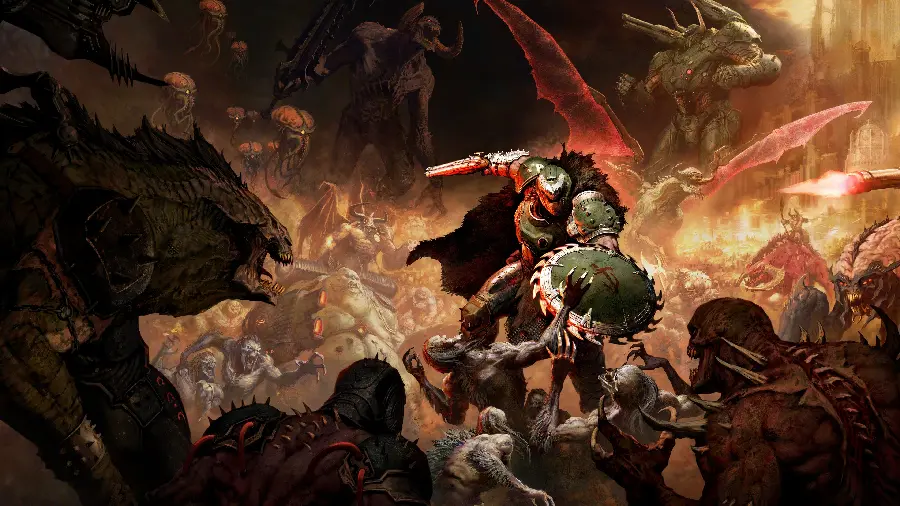 عکس پروفایل شخصیت دووم اسلیر Doom Slayer با کیفیت اچ دی