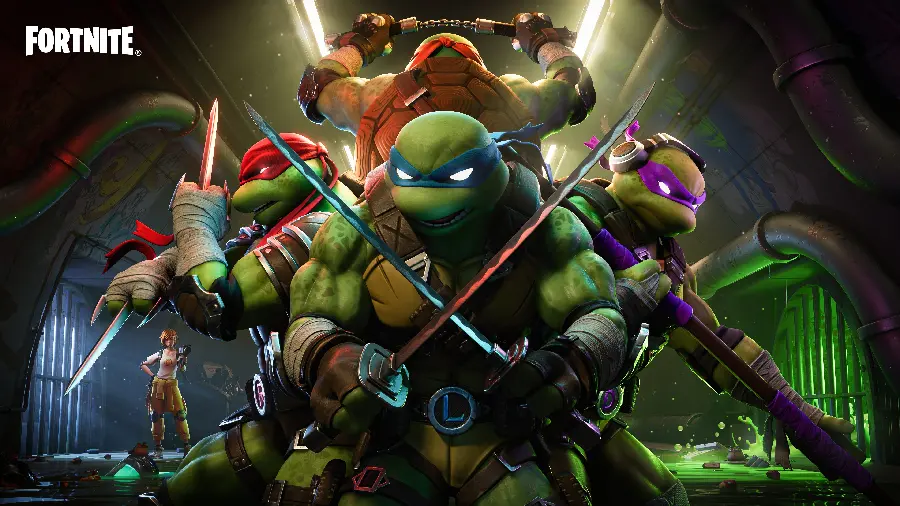 عکس همکاری فورتنایت و TMNT با کیفیت 4K