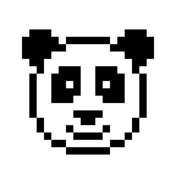 عکس زمینه نقاشی دیجیتالی خرس پاندا با فرمت PNG