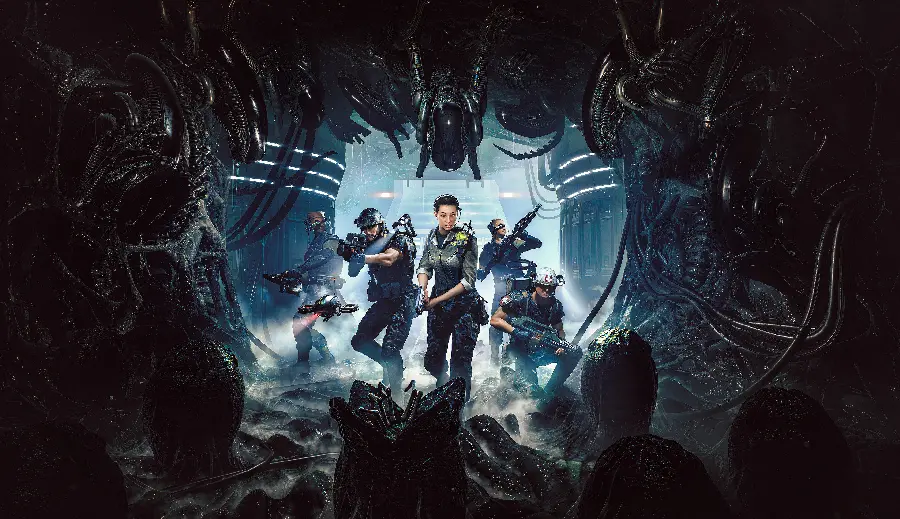 والپیپر آلینز دارک دسنت Aliens Dark Descent فول اچ دی