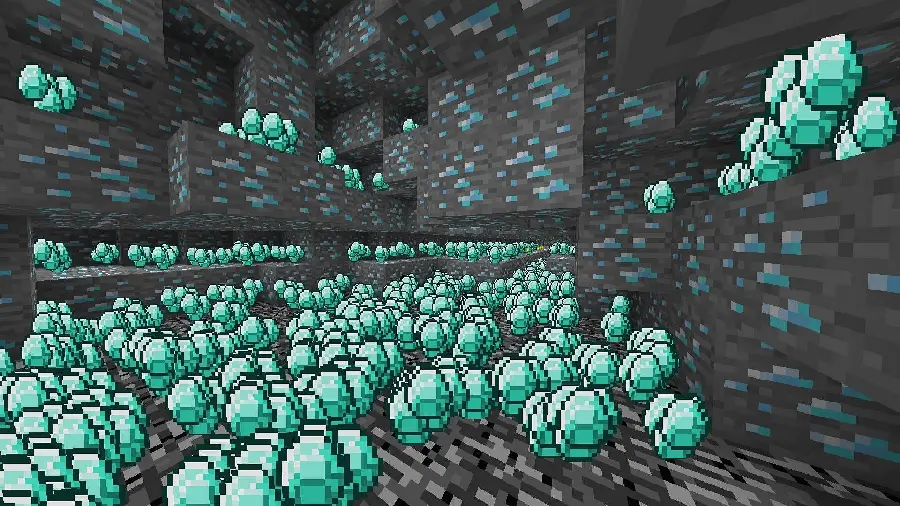 عکس تاثیرگذار بلوک الماس Minecraft با کیفیت بالا